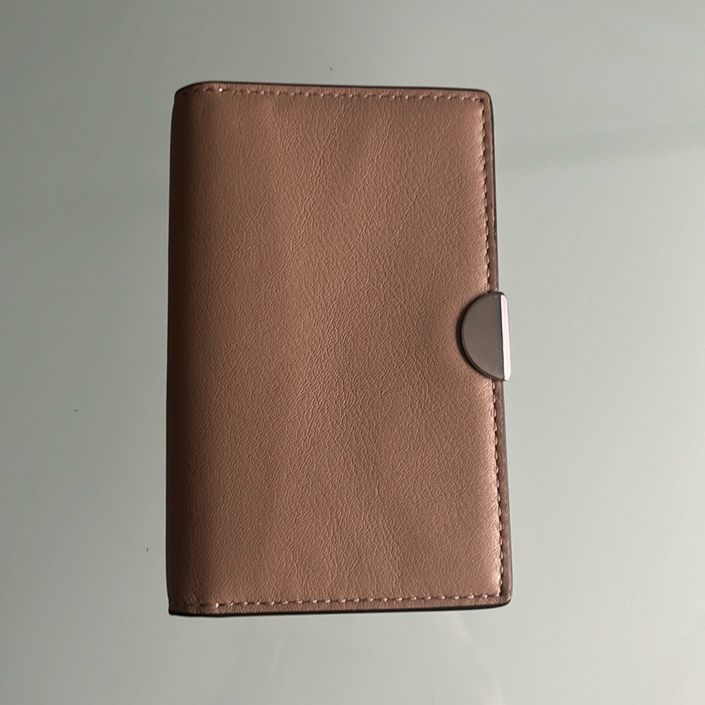 Coach essential slim card case - taupe